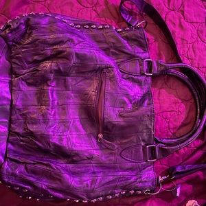 Leather and stainless steel skulls